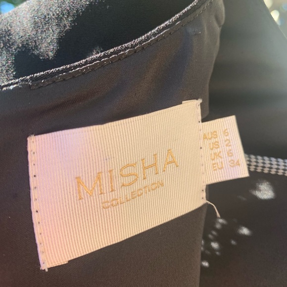 Misha black leotard with lace sleeves size 2 - Picture 4 of 16